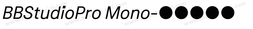 BBStudioPro Mono字体转换